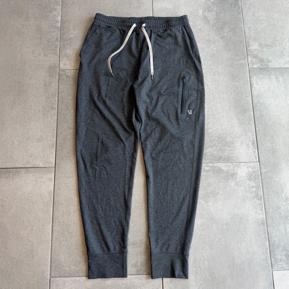 Vuori Ponto Performance Jogger Pants Charcoal Grey Heather Mens Size M V416